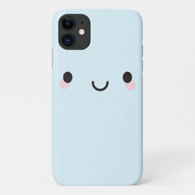 Coques Case-Mate iPhone Le visage joyeux de Kawaii (Dos)