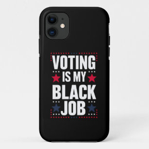 Case-Mate iPhone Case Le vote amusant est mon travail noir vintage