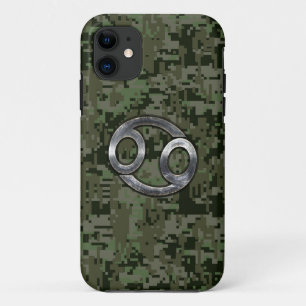 Coques Pour iPhone Le zodiaque de Cancer se connectent le camouflage