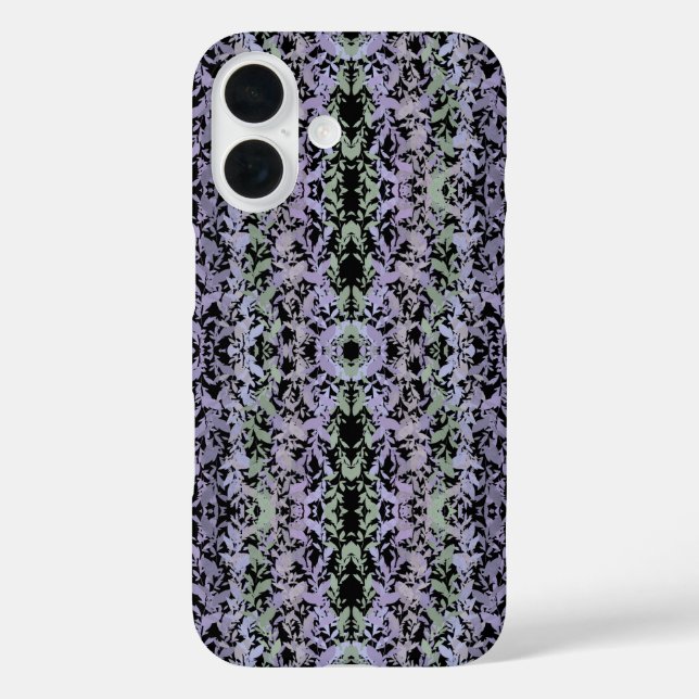 Coques Case-Mate iPhone Leafy Creeping Vine Drawing Pattern With Pastels (Verso)