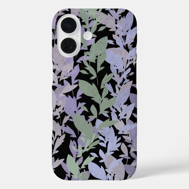 Coques Case-Mate iPhone Leafy Creeping Vine Drawing Pattern With Pastels (Verso)
