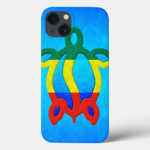 iPhone 13 Case L'eau bleue Rasta Honu