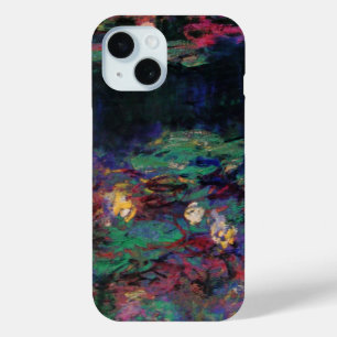 Coque Case-Mate iPhone L'EAU MENSONGE VERT ÉTANG Claude Monet Flore foncé