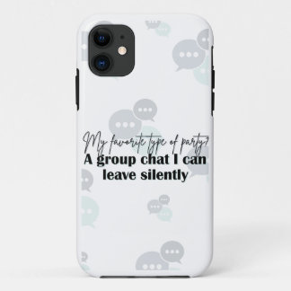 Case-Mate iPhone Case "Leave Silently" - Funny Introvert Citation Téléph