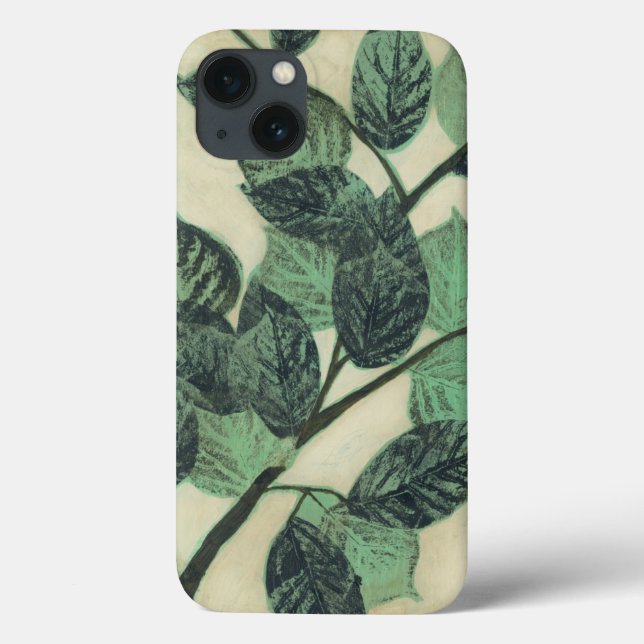 Coques Case-Mate iPhone Leaves and Branches on Cream Background (Verso)