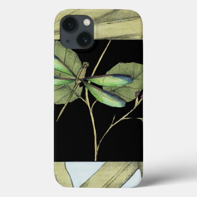 Coques Case-Mate iPhone Leaves with Dragonfly Inset by Jennifer Goldberger (Verso)