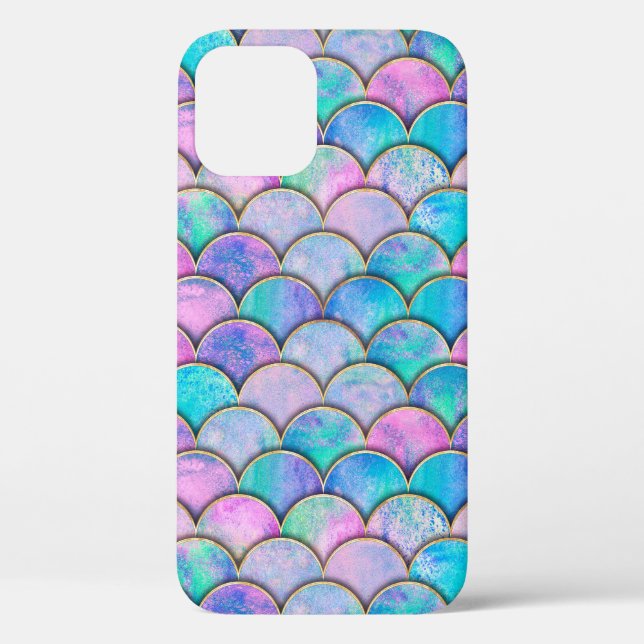 Coques Case-Mate iPhone L'échelle de poisson de sirène vague motif japonai (Verso)