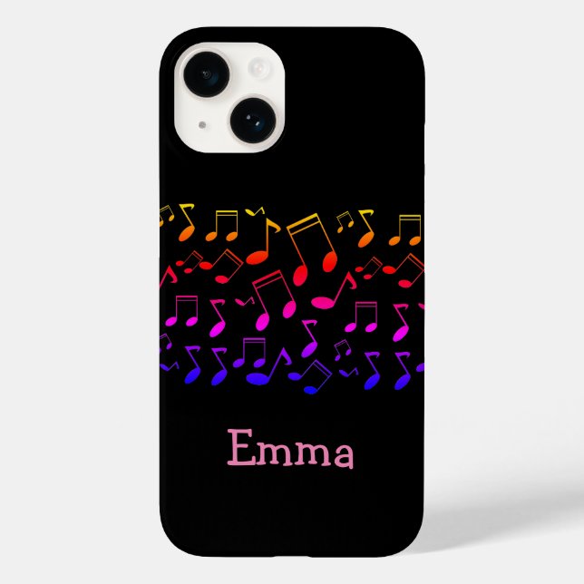 Coques Case-Mate iPhone leçon de musique,notes,personnalisé (Verso)