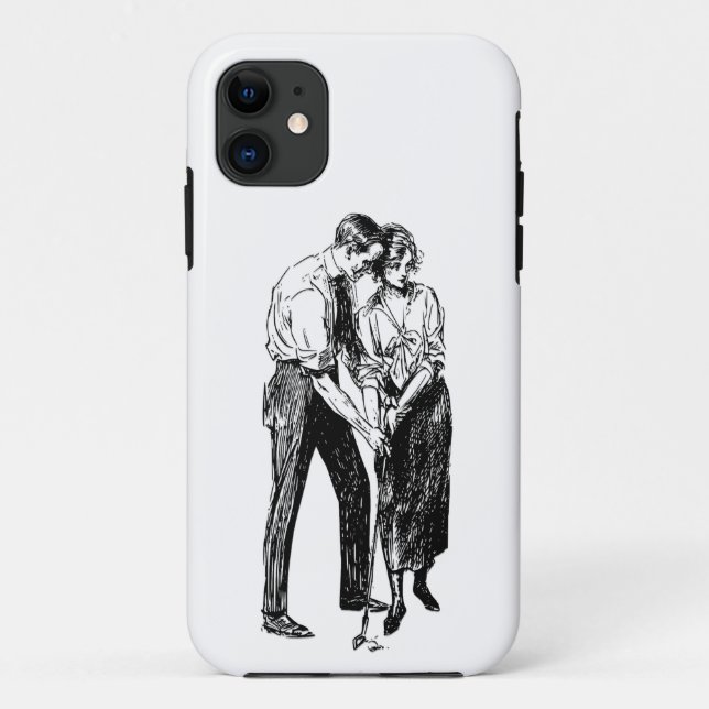 Coques Case-Mate iPhone Leçons de golf vintage (Dos)