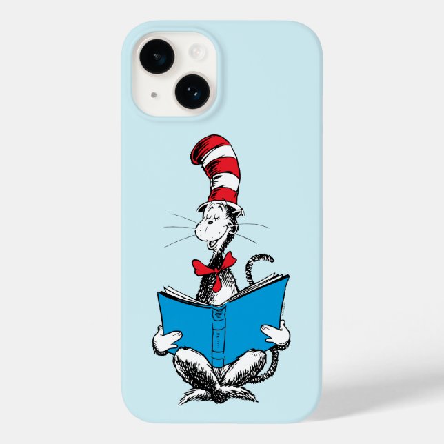 Coques Case-Mate iPhone Lecture du Chat dans le Chapeau (Verso)