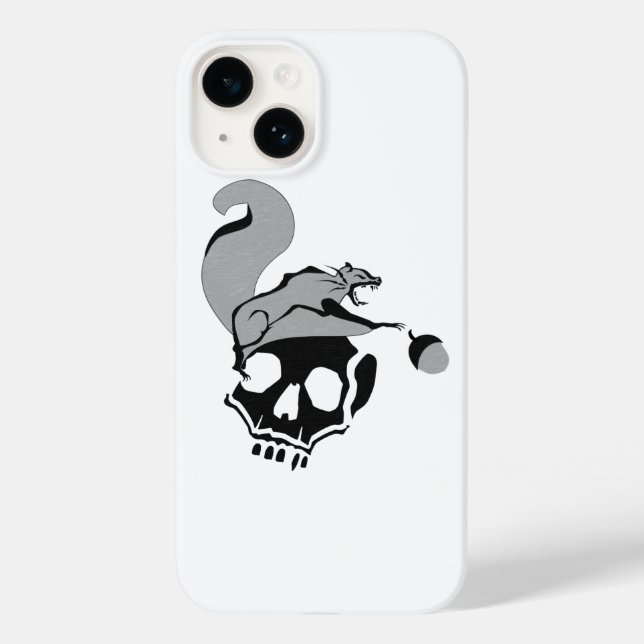 Coques Case-Mate iPhone L'écureuil mort gris qui a faim (Verso)