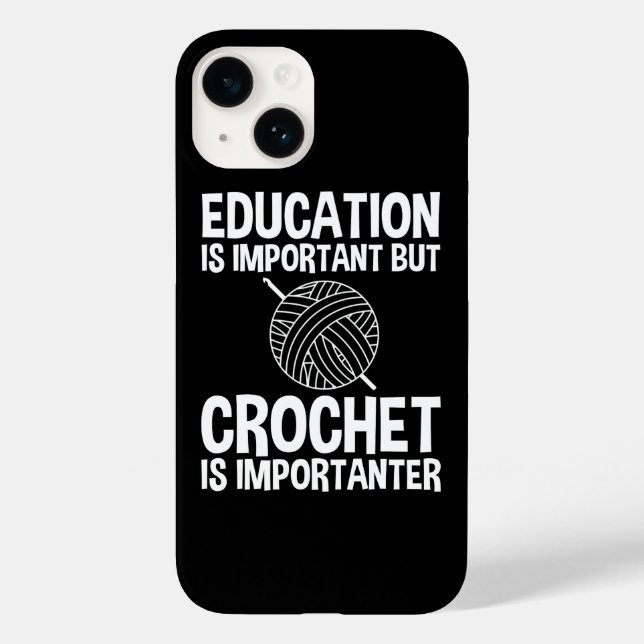Coques Case-Mate iPhone L'Éducation Est Importante, Mais Le Crochet Est Im (Verso)