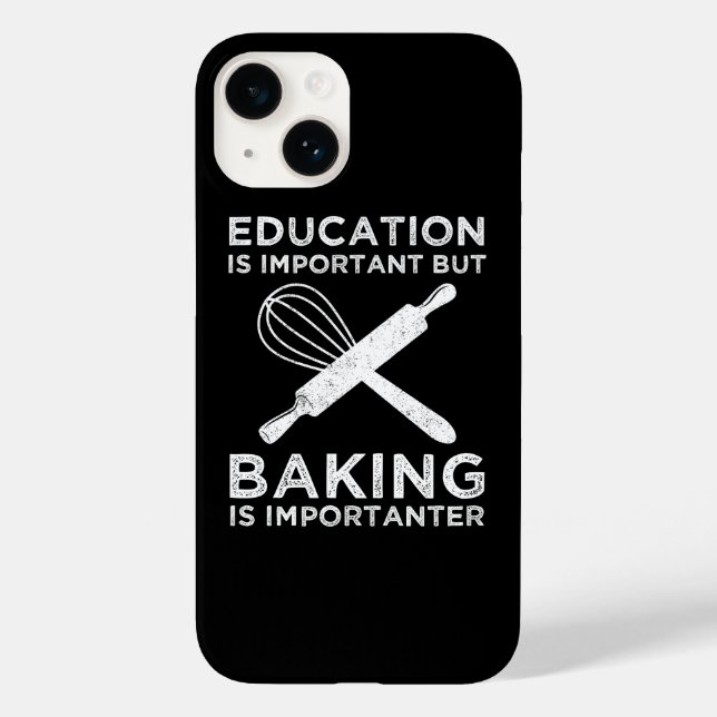 Coques Case-Mate iPhone L'Éducation Est Importante, Mais Le Cuisson Est Im (Verso)