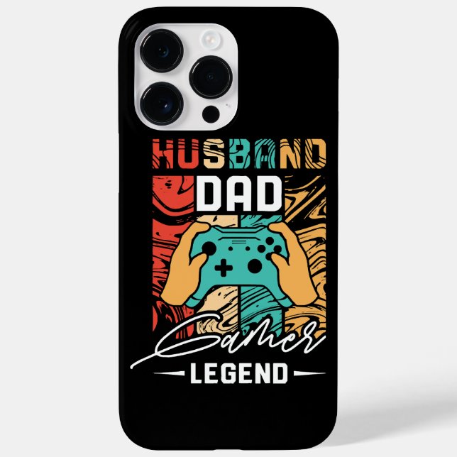 Coques Case-Mate iPhone Légende de jeux vidéo mari papa  (Verso)