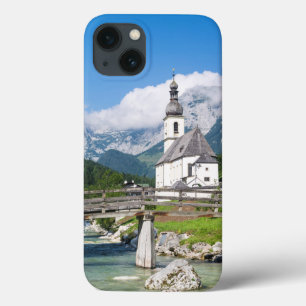 Etui iPhone 13 L'église paroissiale de Ramsau en Bavière, Allemag
