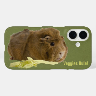 Coque Pour iPhone 16 Légumes Superbe Cochon d'Inde Ginger Avec Céleri