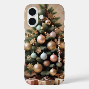 Coque Pour iPhone 16 "L'élégance des arbres de Noël"