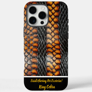 Coque iPhone 16 Pro Max L'élégance naturelle des peaux de serpent vibrante