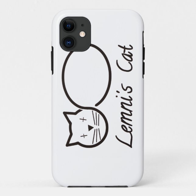 Coques Case-Mate iPhone lemniscate le chat de lemni (Dos)
