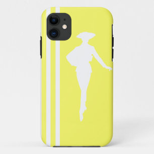 Coque iPhone 11 Lemonade Moderne Stripes with Fashion Silhouette