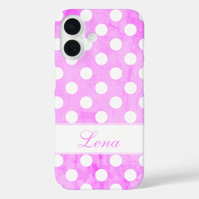 Coques Case-Mate iPhone Lena - Modèle pour votre nom, Striking Worn Pink (Verso)