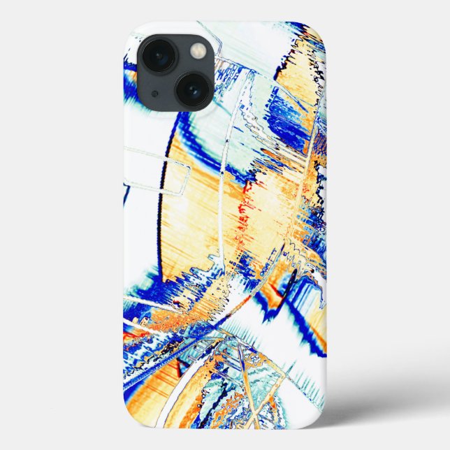 Coques Case-Mate iPhone L'encre courait dans plus d'une direction ? Orange (Verso)