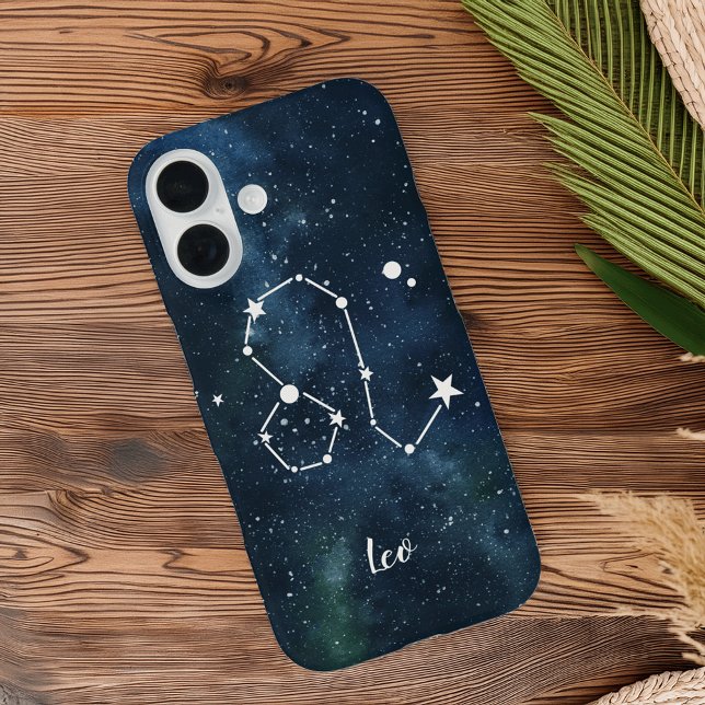 Coques Case-Mate iPhone Leo | SYMBOLE Zodiaque Astrologique Constellation (Créateur téléchargé)