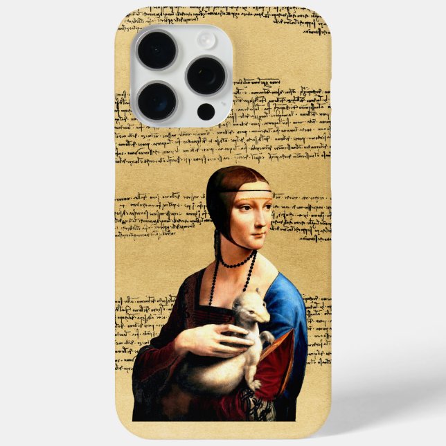 Coques Case-Mate iPhone Léonard de Vinci Lady avec Ermine (Verso)