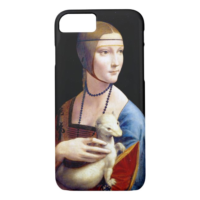 Coques Case-Mate iPhone Léonard de Vinci Lady avec une mine (Dos)