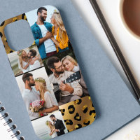 Leopard Black Gold Poster de animal 5 Photo Collag