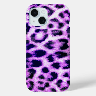 Coque Case-Mate iPhone Leopard Cheetah Imprimer Faux Fur rose
