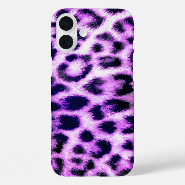 Coques Case-Mate iPhone Leopard Cheetah Imprimer Faux Fur rose (Verso)