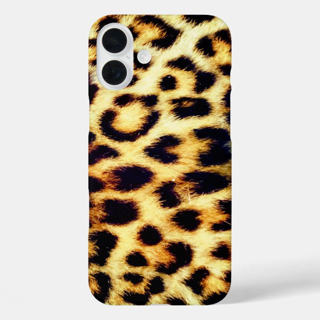 Coques Case-Mate iPhone Leopard Cheetah Print Faux Fur (Verso)