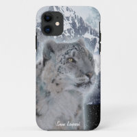 Léopard de neige rare Big Cat Wildlife iPhone 5 Co