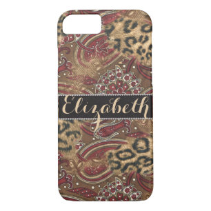 Coque Case-Mate iPhone Léopard et copie de motif de Paisley à