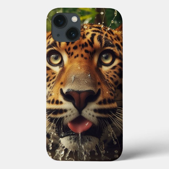 Coques Case-Mate iPhone Léopard fixe du regard tout en buvant de l'eau dan (Verso)