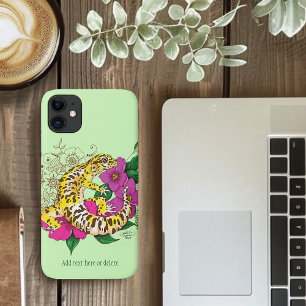 Case-Mate iPhone Case Léopard jaune Gecko Vert