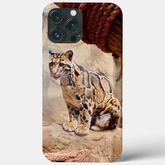 Coques Case-Mate iPhone léopard nébuleux image nature faune exotique (Verso)