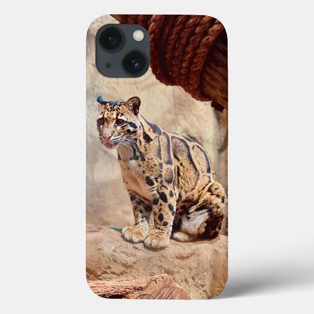 Coques Case-Mate iPhone léopard nébuleux image nature faune exotique (Verso)