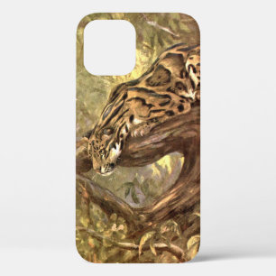 Coque Case-Mate iPhone Léopard nébuleux par CE Swan, Animaux sauvages vin