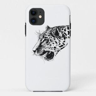 Coques Pour iPhone Léopard noir et blanc
