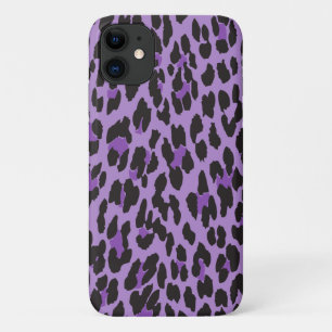 Coques Pour iPhone Leopard Print, Léopard Spots, Purple Leopard