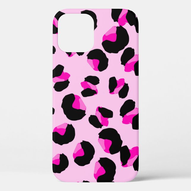 Coques Case-Mate iPhone Léopard rose. Motif de peau animale. Leopard. Pant (Verso)