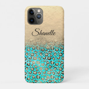 Case-Mate iPhone Case Léopard turquoise brillant   