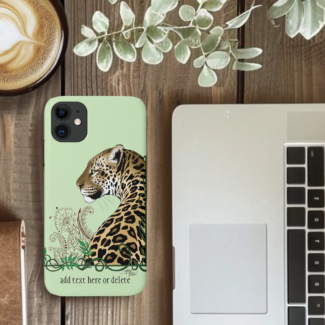 Coques Case-Mate iPhone Leopard Wild Cat Green Henna (Créateur téléchargé)