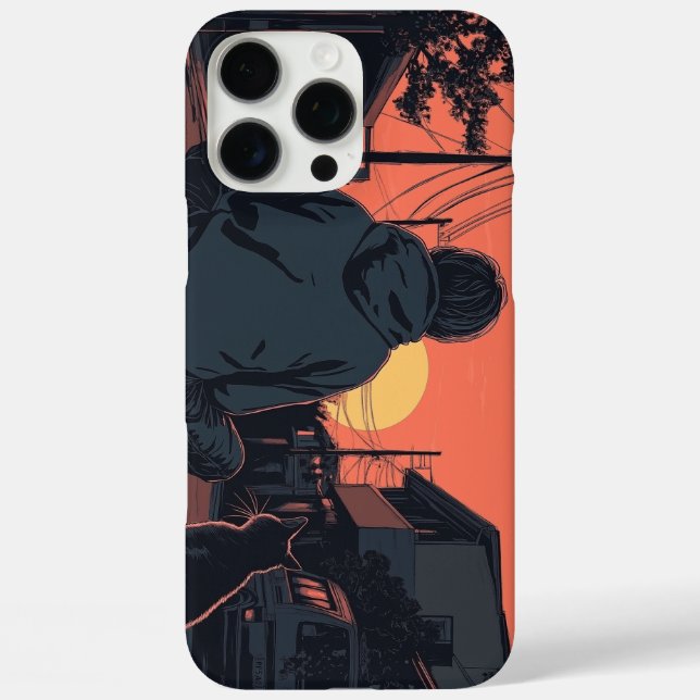 Coques Case-Mate iPhone Les ados sitting on his skateboard and next to his (Verso)