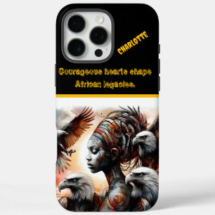 Coque iPhone 16 Pro Max Les aigles s'élèvent dans une terre vibrante de gu