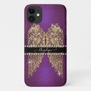 Case-Mate iPhone Case Les Ailes de l'Ange d'Or Les Huiles Violettes Repr
