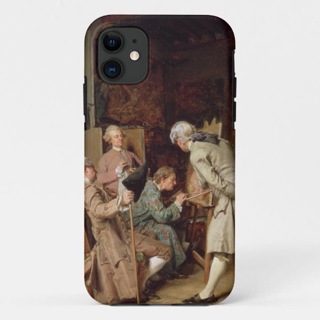 Coques Case-Mate iPhone Les amants d'art, ou le peintre, 1860 (panneau) (Dos)