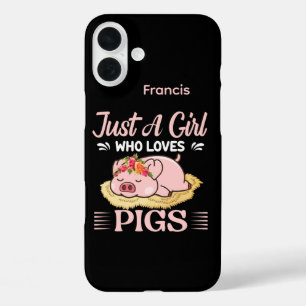 Coque Pour iPhone 16 Plus Les amateurs de cochon adorent l'art du mot